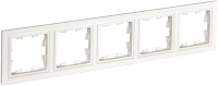 BRITE Рамка 5 постов РУ-5-БрБ белый IEK BR-M52-K01