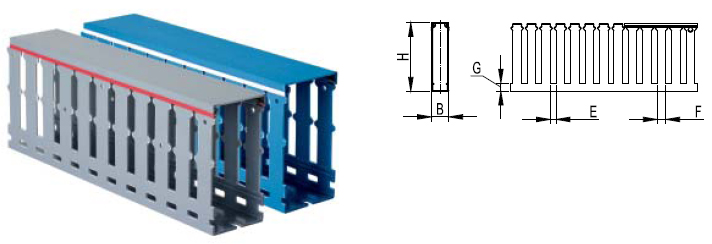 Короб перфорированный 25х30 RL75 2 серый QUADRO DKC 00126RL