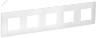 SKANDY Рамка 5-местная SK-F05W арктический белый IEK SK-M52-K01