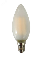 Лампа светодиодная декоративная LED 8w E14 3000K свеча матовая филамент 230/50 JazzWay 5020856 5020856*