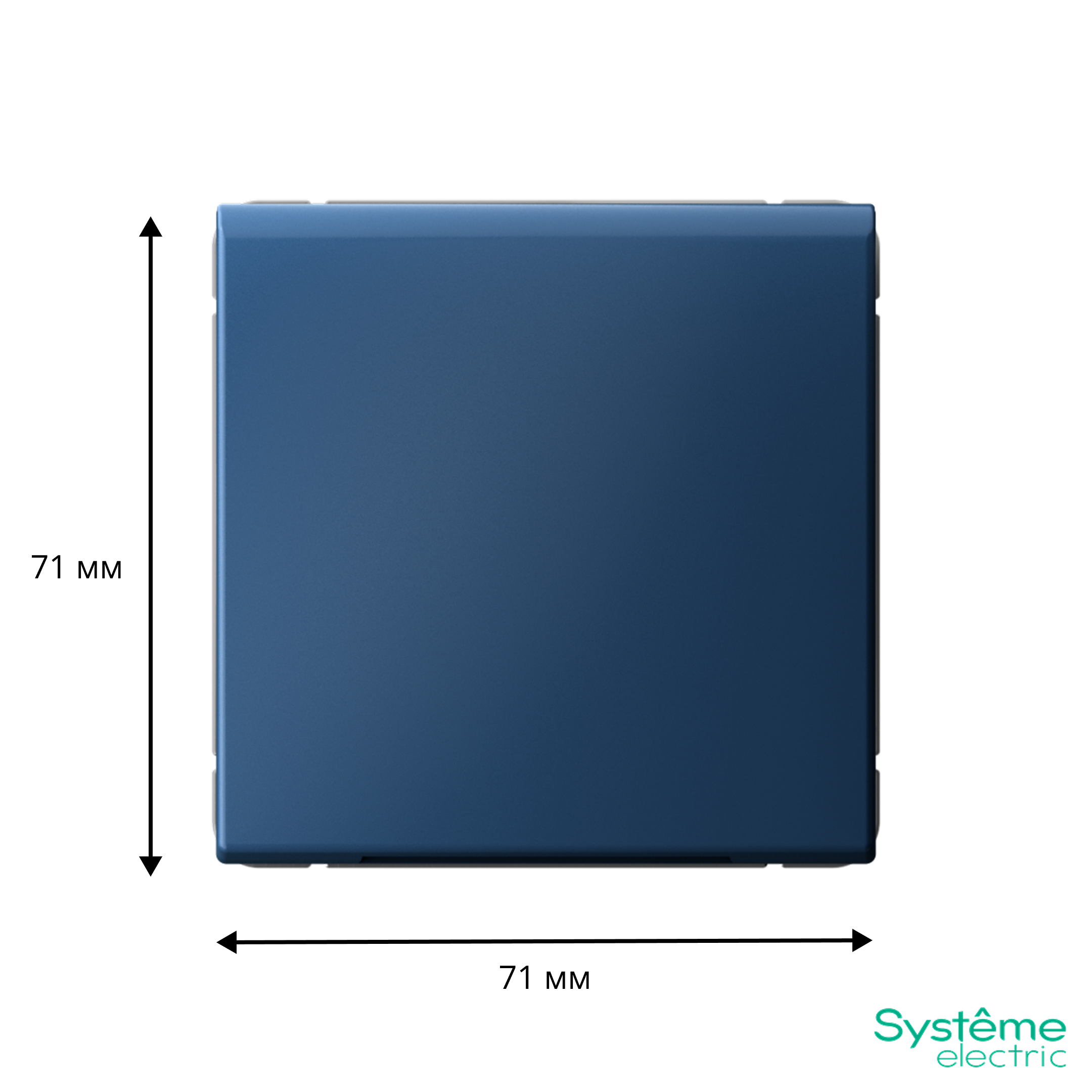 ARTGALLERY вывод кабеля, механизм, аквамарин Systeme Electric GAL001199