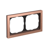 ARTGALLERY PURE 2-постовая РАМКА, МЕТАЛЛ МЕДЬ Systeme Electric GAL312502