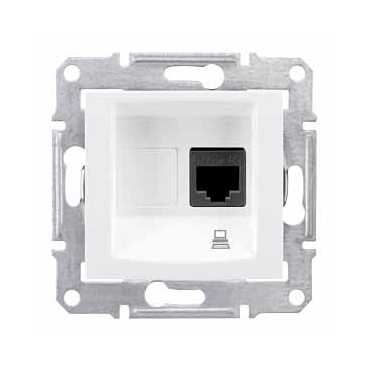 Sedna Розетка компьютерная RJ45 категория 5e в рамку белая Schneider Electric SDN4300121