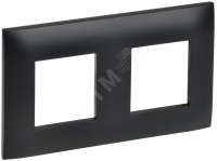 SKANDY Рамка 2-местная SK-F02Bl черный IEK SK-M22-K02
