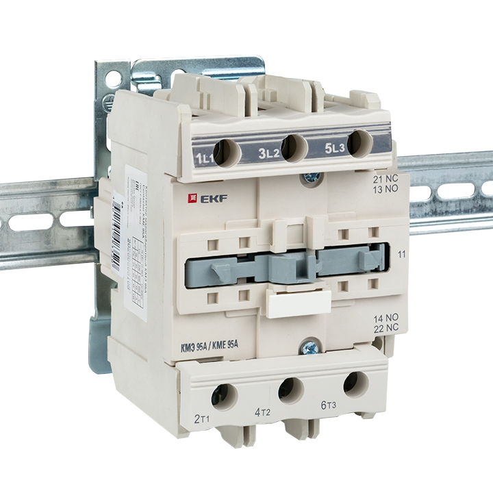Пускатель магнитный КМЭ 95А катушка управления 380В АС малогабаритный 1NO 1NC EKF ctr-s-95-380