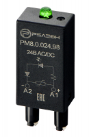 Модуль индикации и защиты, LED + Варистор (24В AC/DC) Релеон PM8002498
