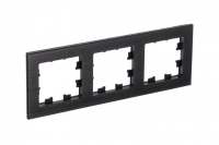 Рамка трехпостовая ATLASDESIGN NATURE, МЕТАЛЛ ОНИКС Systeme Electric ATN312303