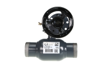 Кран шаровой RJIP Premium WW DN200 PN25 WG, приварной, с редуктором, стандартный проход Ридан 065N0156GR