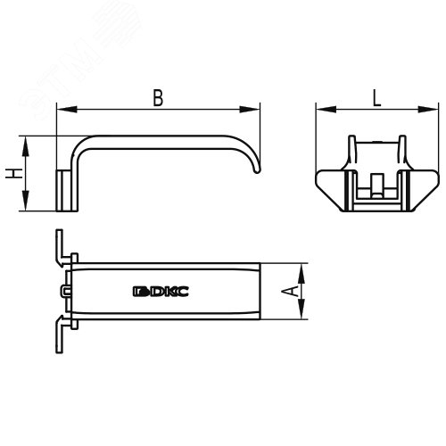 Фиксатор кабеля для короба RL6 40 DKC 05204RL