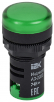 Лампа AD22DS LED матрица 22мм зеленая 24В AC/DC IEK BLS10-ADDS-024-K06