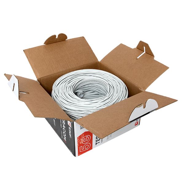 Витая пара TERACOM PRO 5E U/UTP 4 пары solid 24AWG LSZH нг(А)-HF серый 305м EKF TRP-5EUTP-04LSH-GY-IN3