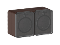 AtlasDesign PROFI IP54 О/У РОЗЕТКА с заземлением со шторками 16А 250В, КОРИЧНЕВЫЙ Systeme Electric ATN546045