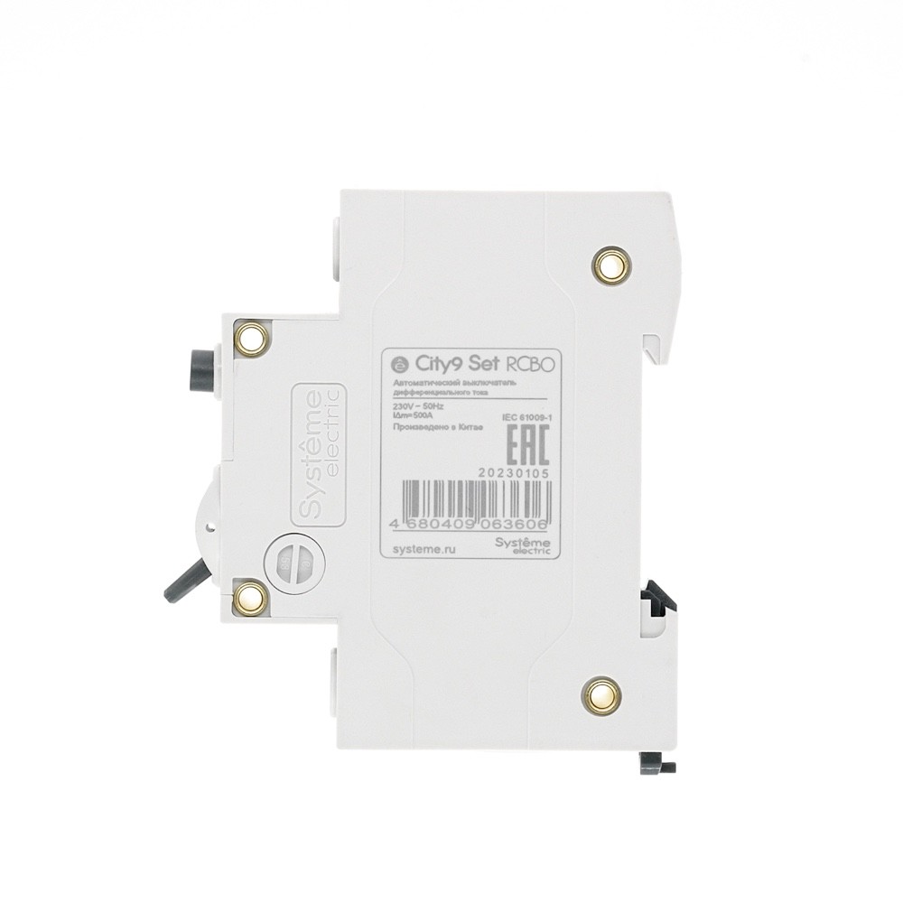 Выключатель автоматический дифференциального тока (АВДТ) 1P+N С 16А 4.5kA 30мА Тип-AС 230В City9 Set Systeme Electric C9D34616