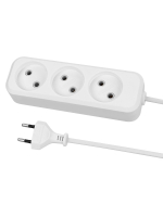 Удлинитель 3 гнезда. 3 метра.б/з.6 А. 1380 Вт. белый. НАРОДНЫЙ TDM ELECTRIC SQ1303-1201