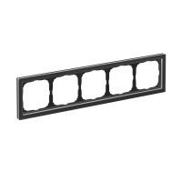 ARTGALLERY PURE 5-постовая РАМКА, МАТОВОЕ ОРГАНИЧЕСКОЕ СТЕКЛО ЧЕРНЫЙ Systeme Electric GAL331005