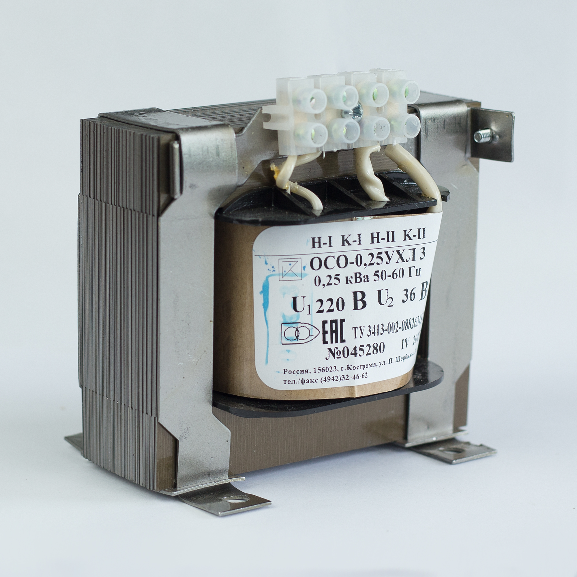 Трансформатор напряжения понижающий ОСО-0.25-09 УХЛ 3 220/24 ФКУ ИК-1 (Кострома) ОС0000002215