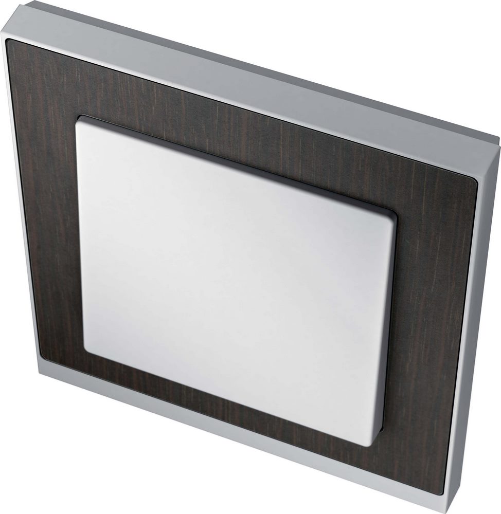 M-Pure Decor Рамка 1 пост венге/алюминий Schneider Electric MTN4010-3671