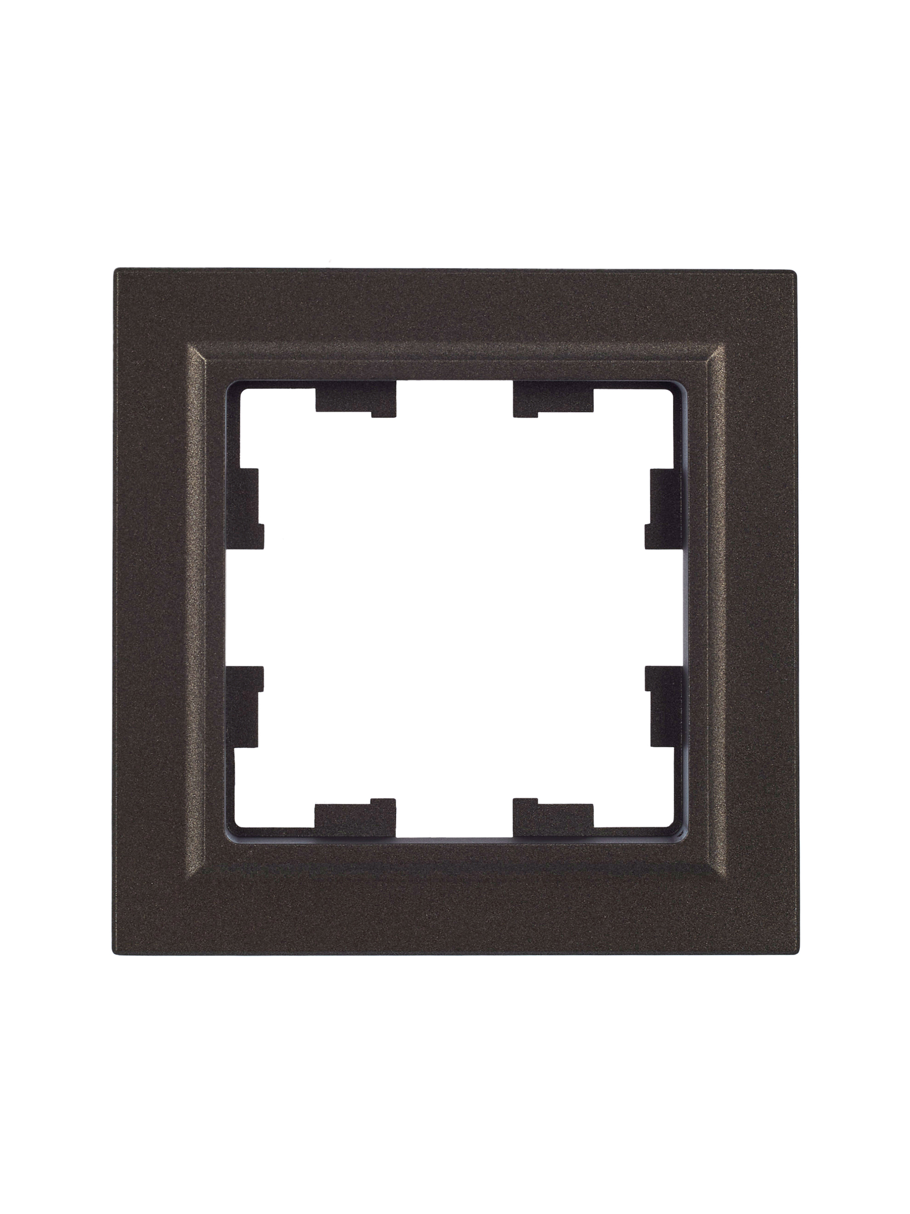 BRITE Рамка 1 пост РУ-1-БрТБ темная бронза IEK BR-M12-K45