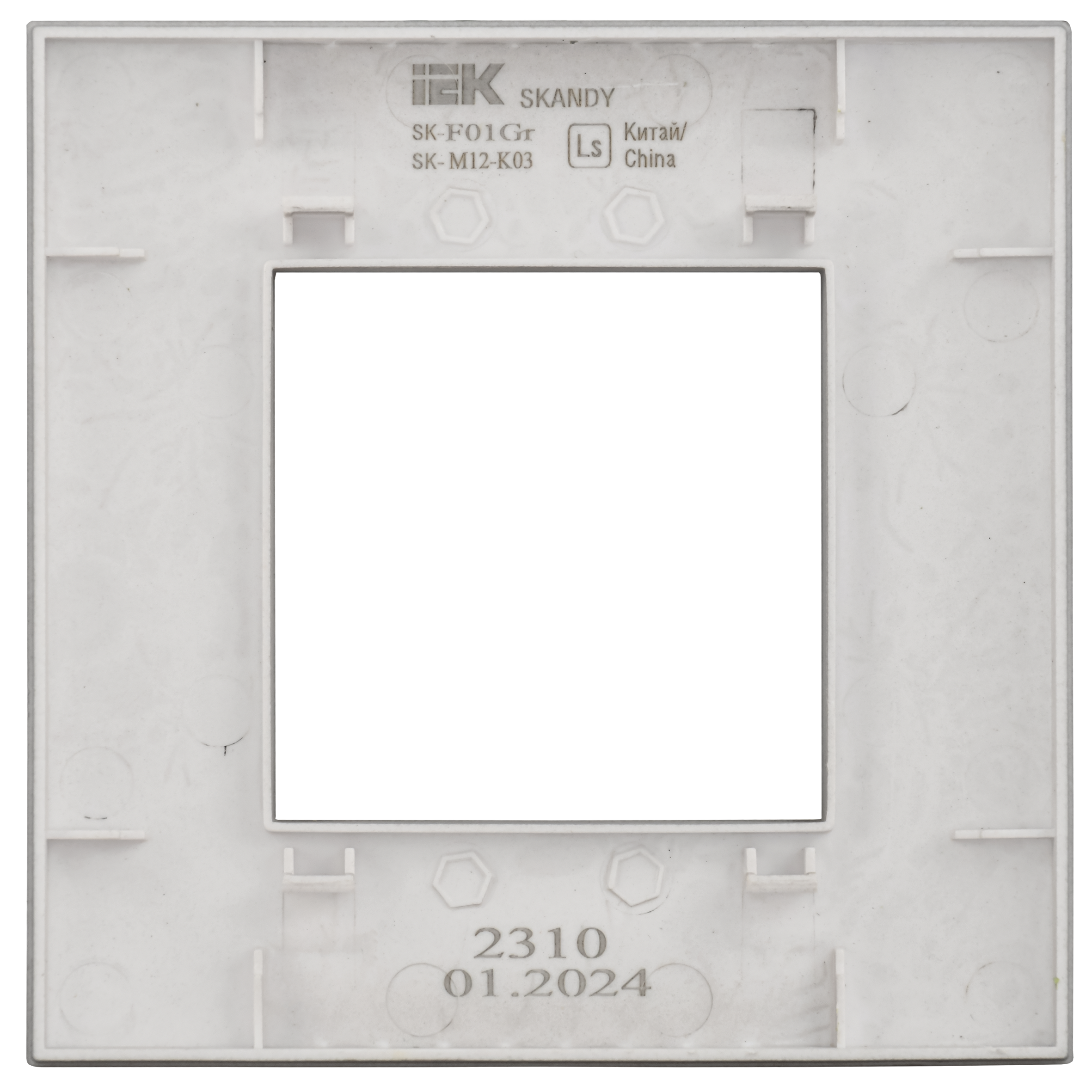 SKANDY Рамка 1-местная SK-F01Gr серый IEK SK-M12-K03