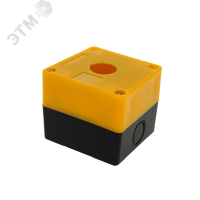 Корпус КП101 1 кнопка желтый EKF cpb-101-o
