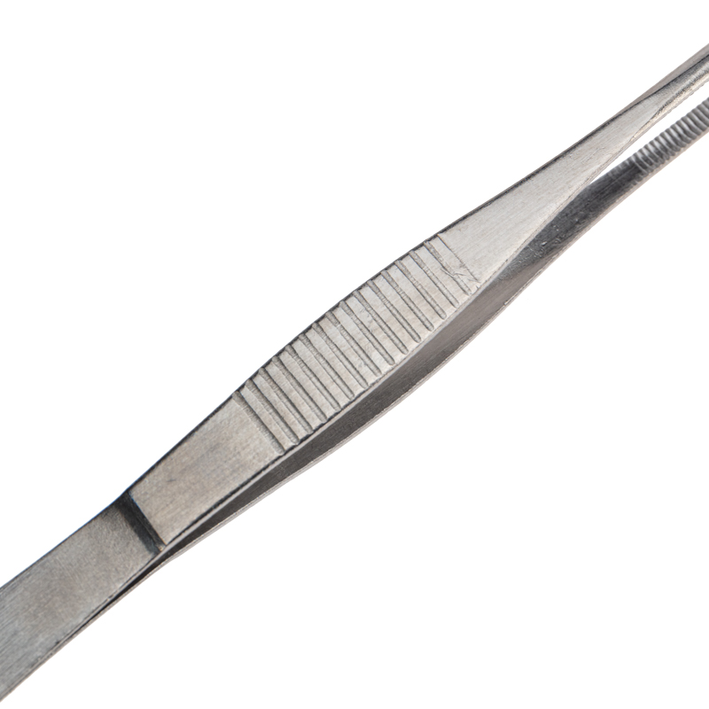 Пинцет прямой, рифленый 125 мм REXANT 12-0360