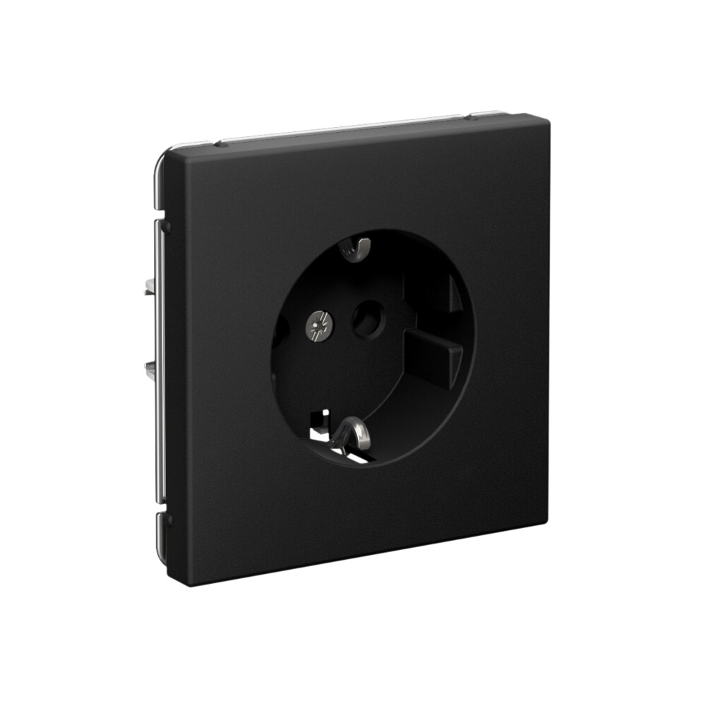 ARTGALLERY РОЗЕТКА с заземлением, 16А, механизм, быстрозажимные клеммы, карбон Systeme Electric GAL001043S