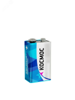 Батарейка 6LR61 (крона) 9V Alkaline 1S в шринке Космос KOC6LR61MAX1S