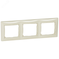 Рамка 3-местная слоновая кость VALENA DIY IEK 695633