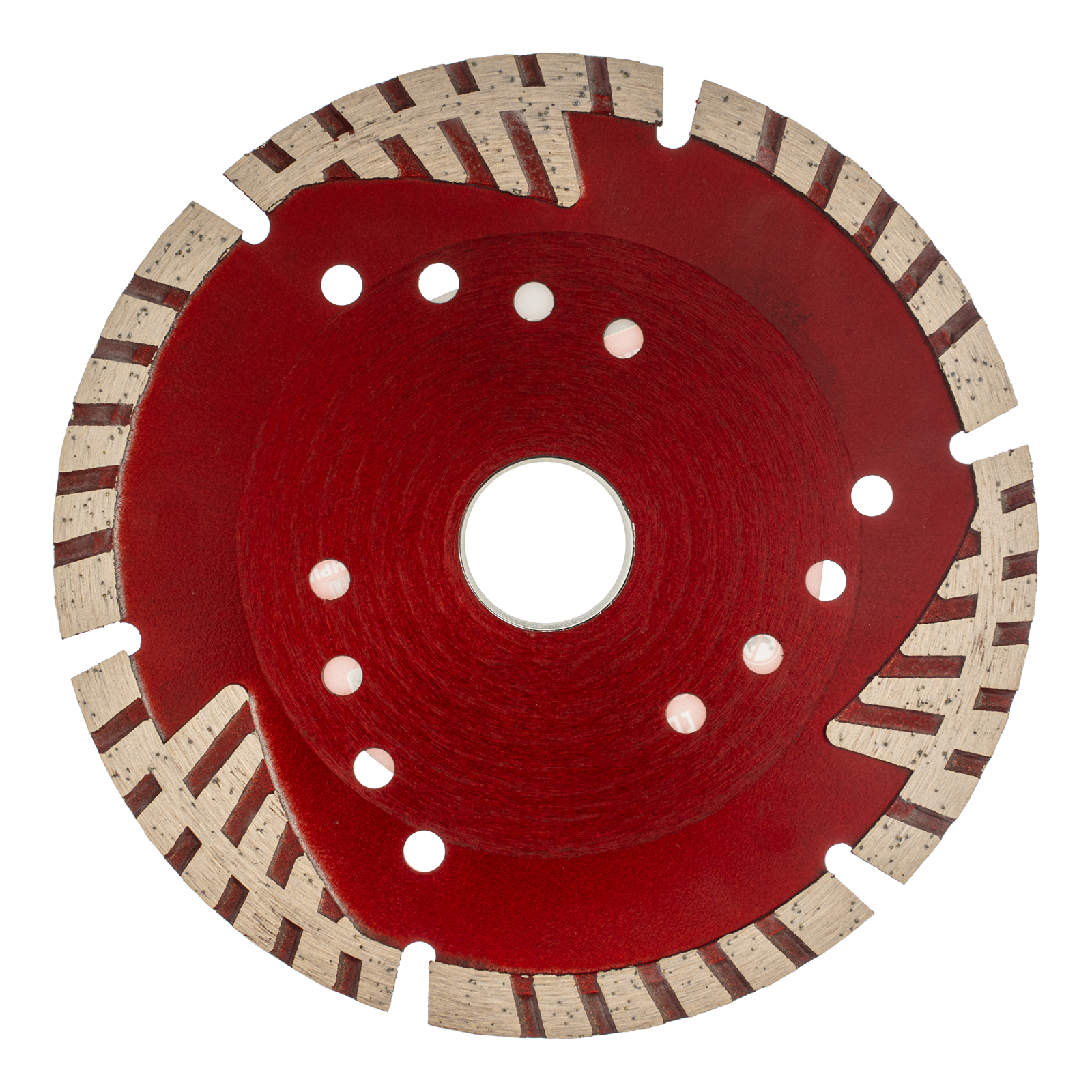 Диск алмазный отрезной сегментный с защитными сект, 125 х 22,2 мм, сухая резка Matrix 73153