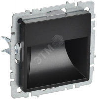 BRITE Подсветка LED встраиваемая ПЛ20-БрЧ черный IEK BR-FL20-K02