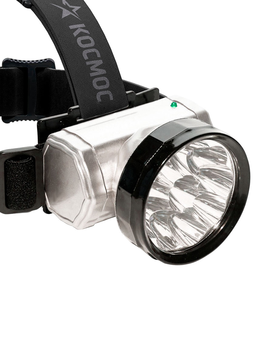 Фонарь налобный аккумуляторный, 10 LED, аккумулятор 3 АА, 140 Lm, 12 часов Космос KOC-H10-LED KOCAccuH10LED