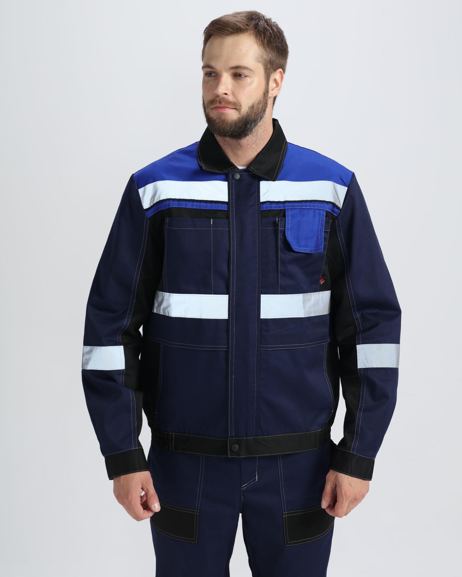 Костюм Виват-1 Премиум IMP (тк.Смесовая,240) брюки, т.синий/черный/васильковый, 56-58 182-188 Факел 87489145 87489145013