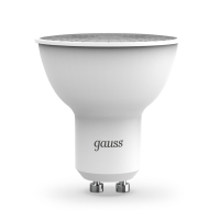 Лампа светодиодная LED 7 Вт 600 лм 3000К софит MR16 теплый GU10 AC 220В Black GAUSS 101506107