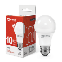 Лампа светодиодная LED-A60-VC 10Вт 230В Е27 4000К 950Лм IN HOME IN-HOME 4690612020211