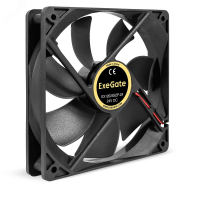 Вентилятор для корпуса 24В DC, 120x120x25 мм, 2pin, 2100RPM, 34dBA, подшипник скольжения ExeGate EX295210RUS