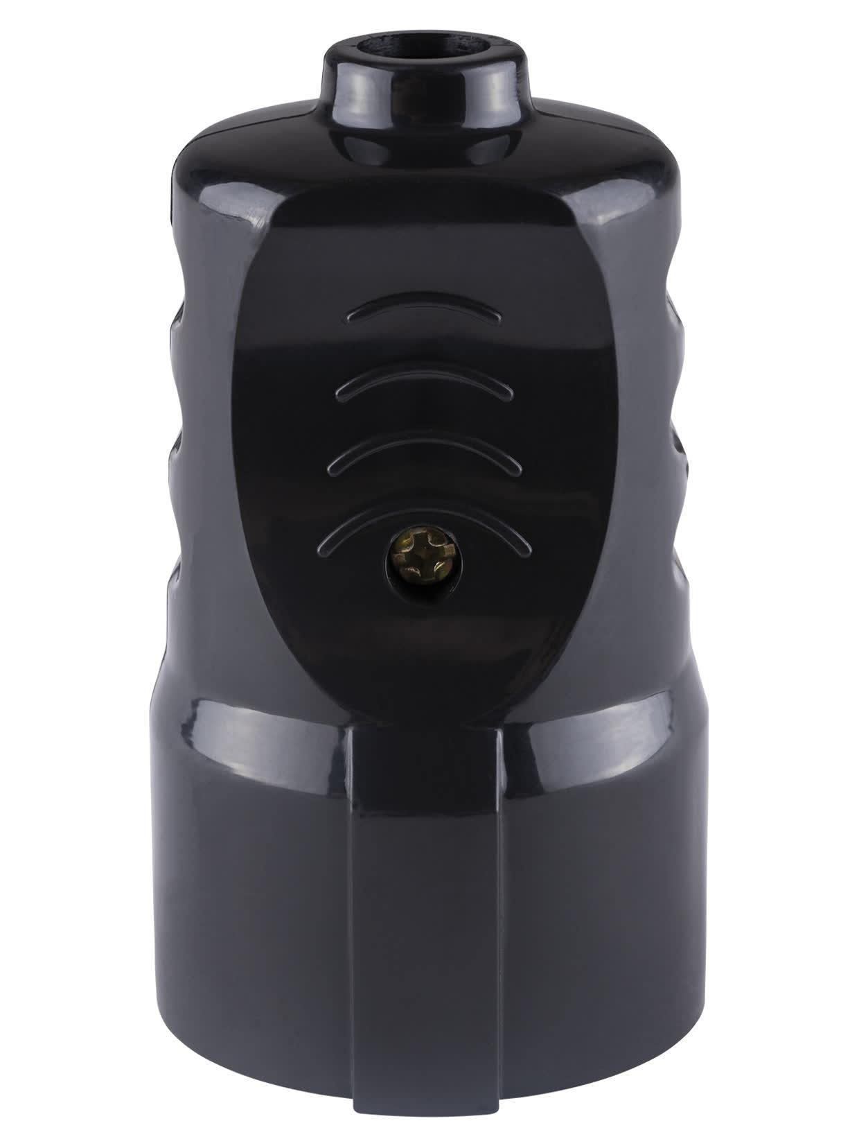 Кабельная розетка рифленая 2П+З 16А 250B черная TDM TDM ELECTRIC SQ1806-0212