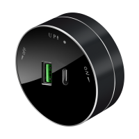 MultiTrack Розетка 2хUSB (тип А+С) 18Вт, 5В/3А Антрацит Systeme Electric MTK13003B