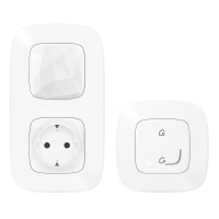Valena Allure with NETATMO  Стартовый пакет.  Шлюз WiFi + умная розетка 2К+З 16А 230В + главный беспроводной выключатель  Я дома/Я вне дома .  Цвет Белый Legrand 752596