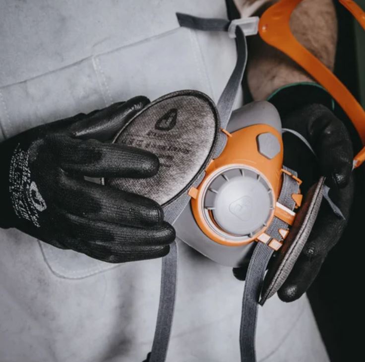 Черные защитные перчатки, полиэфир, полиурет. покр., размер XL 12 пар. Jeta Safety JP011b-XL