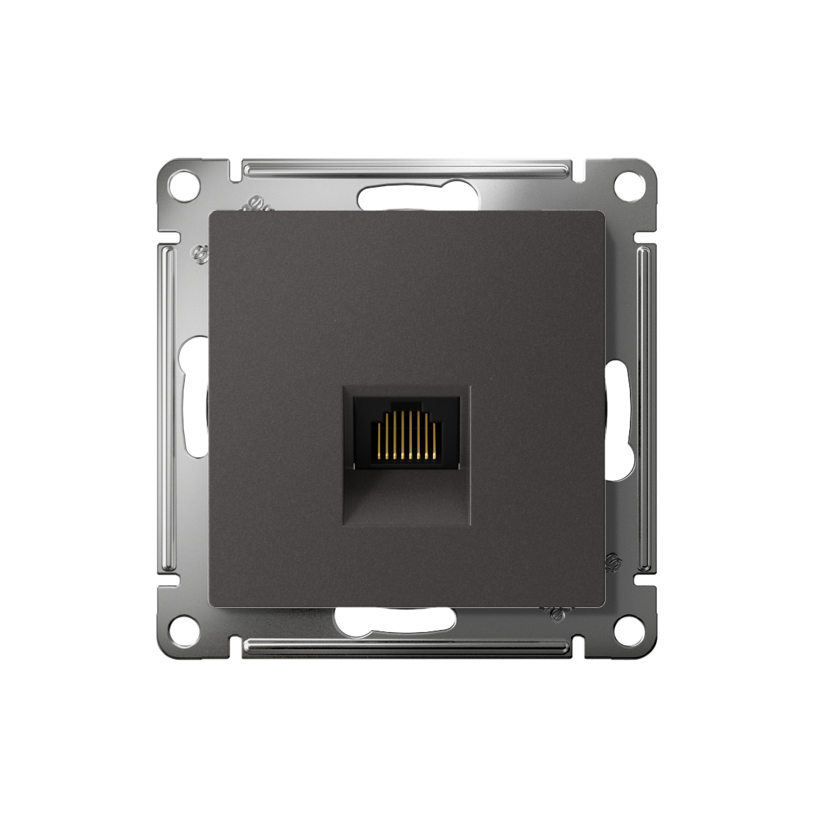ATLASDESIGN РОЗЕТКА компьютерная RJ45, кат. 5Е, механизм, БАЗАЛЬТ Systeme Electric ATN001483