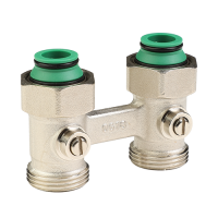 Узел нижнего подключения с шаровым затвором прямой 3/4'х3/4' MVI TR.415.0505