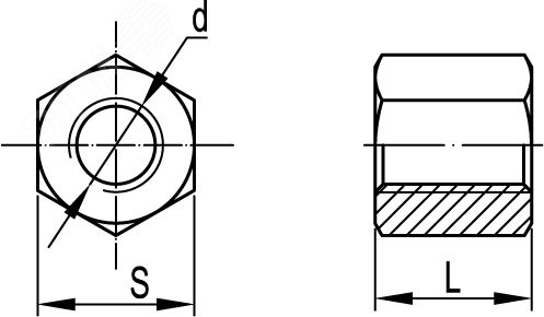 Гайка соединительная М8х25 DKC CM210825