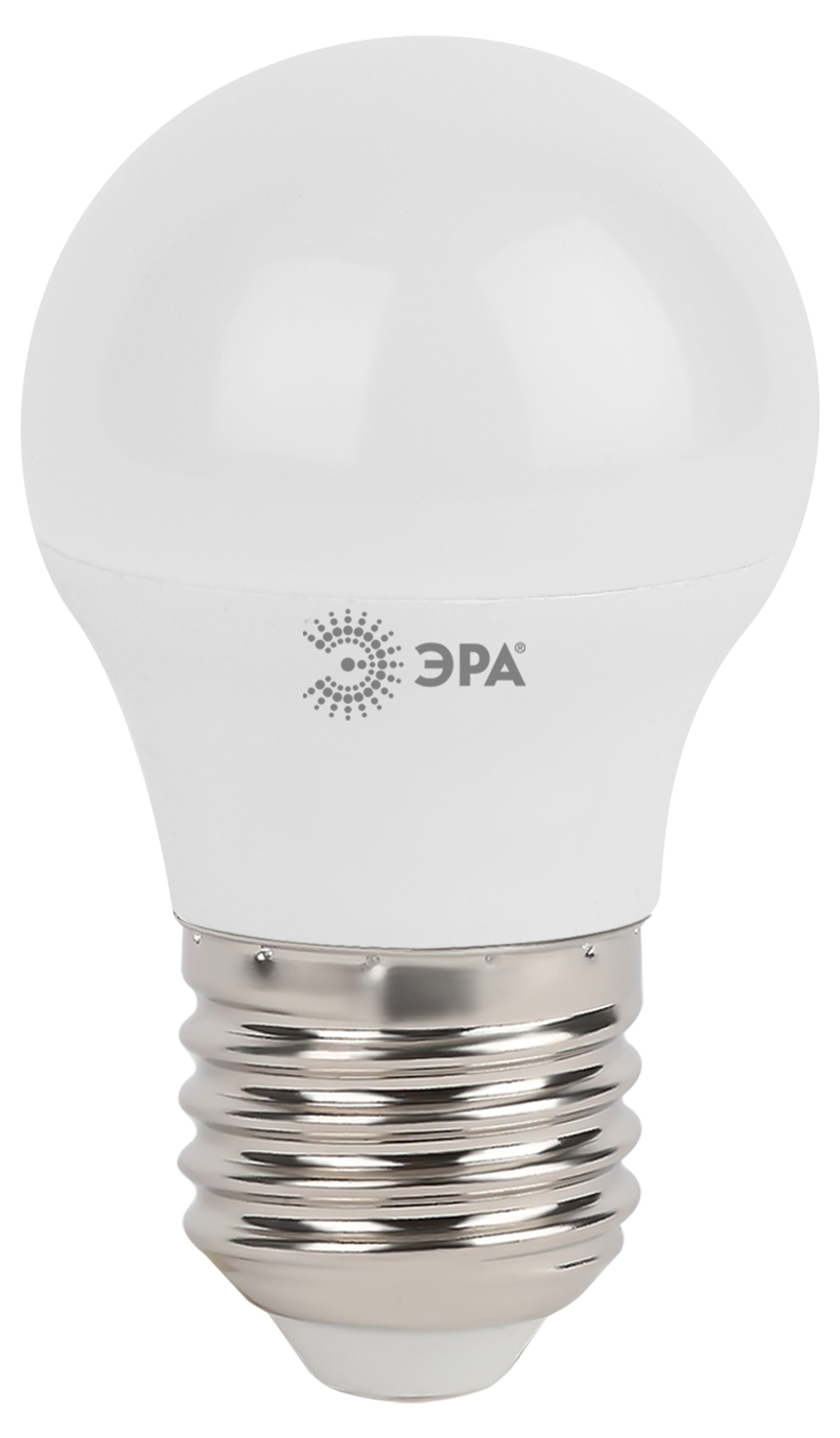 Лампа светодиодная LED 5 Вт 400Лм 2700К шар теплый E27 170-265В LED P45-5W-827-E27 Standart ЭРА Б0028486