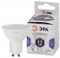 Лампа светодиодная LED 12 Вт 960Лм 6000К софит холодный GU10 170-265В LED MR16-12W-860-GU10 Standart ЭРА Б0049076
