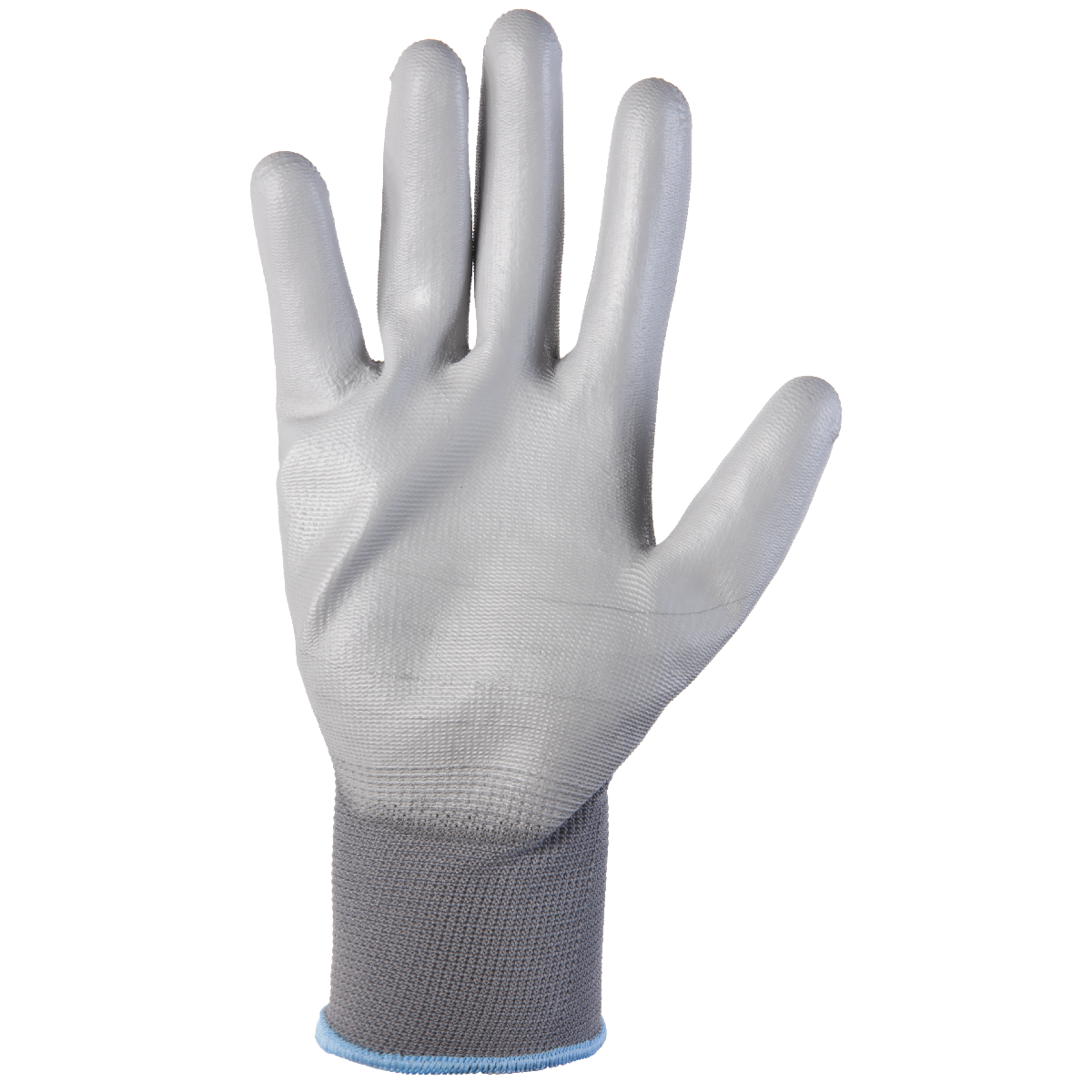 Серые защитные перчатки, полиэфир, полиурет. покр., размер XL (12 пар) Jeta Safety JP011g-XL