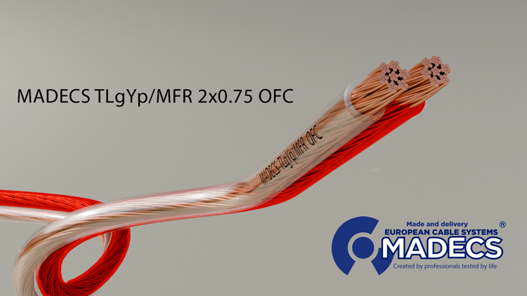 Кабель акустический TLgYp/MFR 2x0.75 прозрачный Польша ЕКС 700605R