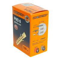 Дюбель нейлоновый PND-6 6х30мм (100шт) Европартнер 76082034