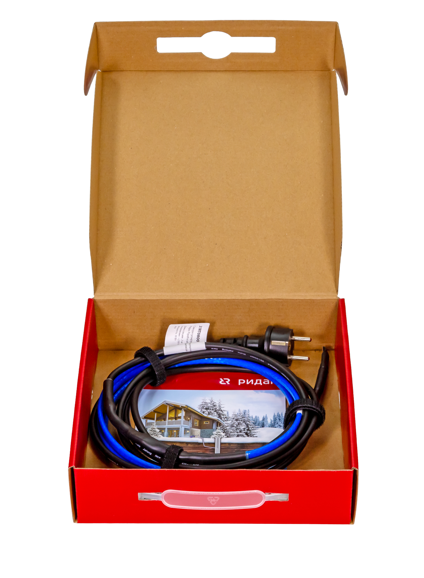 Кабель саморегулирующийся нагревательный Pipeheat-15 19 м 285 Вт с вилкой ДЕВИ (DEVI) 21RT0808R