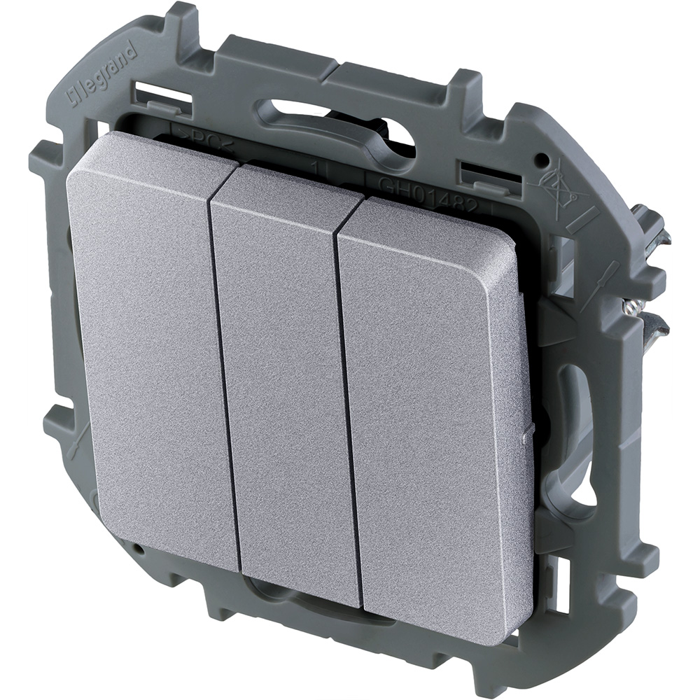 INSPIRIA Выкл 3кл АЛЮ IEK 673642