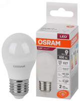 Лампа светодиодная шар LED 10 Вт E27 4000К 800Лм 220 В (замена 75Вт) OSRAM LEDVANCE 4058075579927